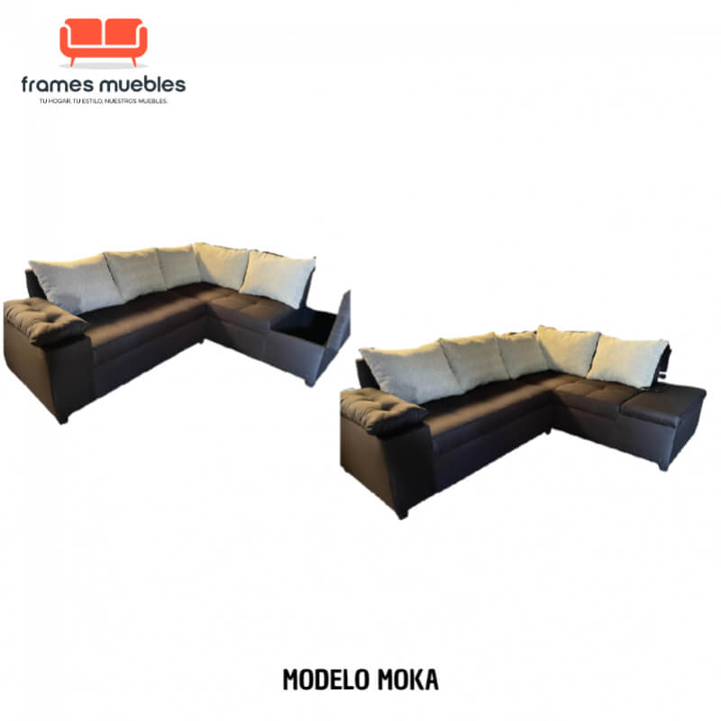 Sofá Modelo Moka - Diseño Moderno con Almacenamiento Integrado y Personalización | Frames Muebles