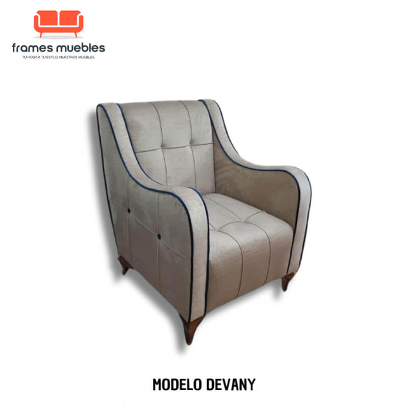 Sillón Modelo Devany – Elegancia y Confort Personalizados para Tu Espacio | Frames Muebles