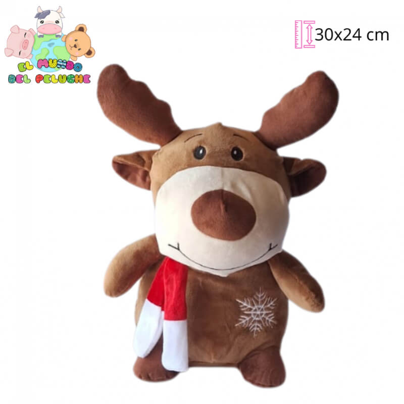 Reno Navideño #2 | 30x24 cm | El Mundo del Peluche