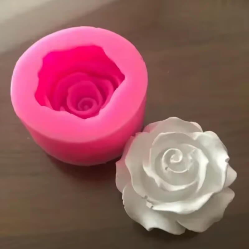 Molde de silicona con diseño DE ROSA S para uso en Velas, Jabones, resina, chocolate o yeso. descuento