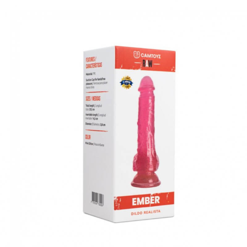 Dildo Realista Grande Ember 20.5cm - Textura Suave, Estimulación Intensa y Detalles Realistas