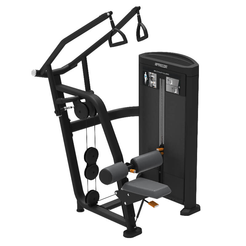 Dorsal en polea alta divergente Precor Resolute Strength | Fitness Solutions Ecuador