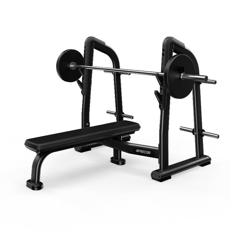 Banco Olímpico Plano Precor serie Discovery: Resistente y Estable | Fitness Solutions Ecuador