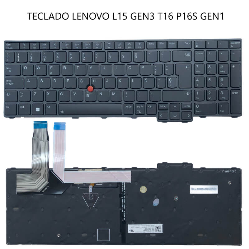 TECLADO LENOVO L15 GEN3 T16 P16S GEN1