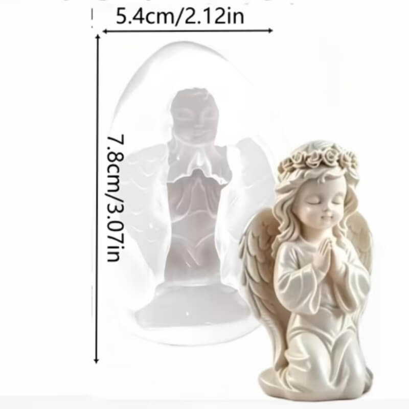molde angelito niña