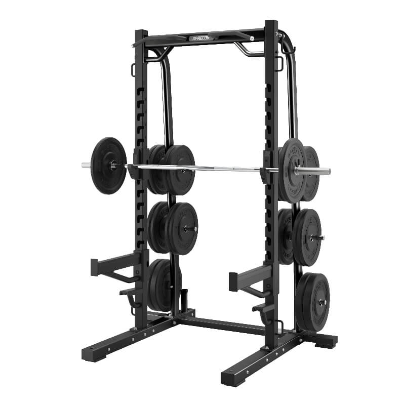 Medio Rack para Sentadillas Precor serie Discovery: Resistente y Eficiente | Fitness Solutions Ecuador