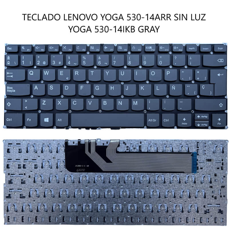 TECLADO Lenovo Yoga 530-14ARR SIN LUZ Yoga 530-14IKB GRAY
