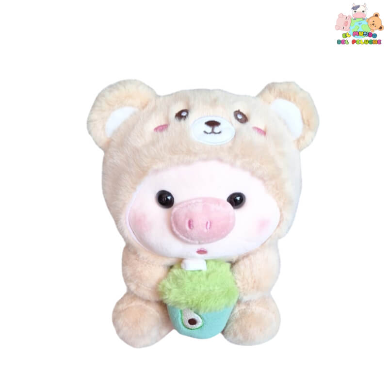 Peluche Cerdito Disfrazado | Diseño Tierno y Compacto | 13 cm x 20 cm | El Mundo del Peluche