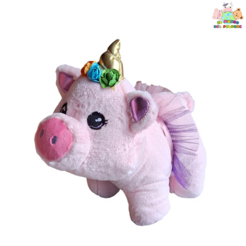 Peluche Cerdita Frida Chica - 30 cm | El Mundo del Peluche