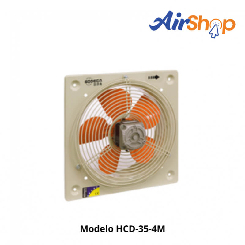 Ventilador Helicoidal Mural HCD-35-4M – Alta Eficiencia para Espacios Amplios