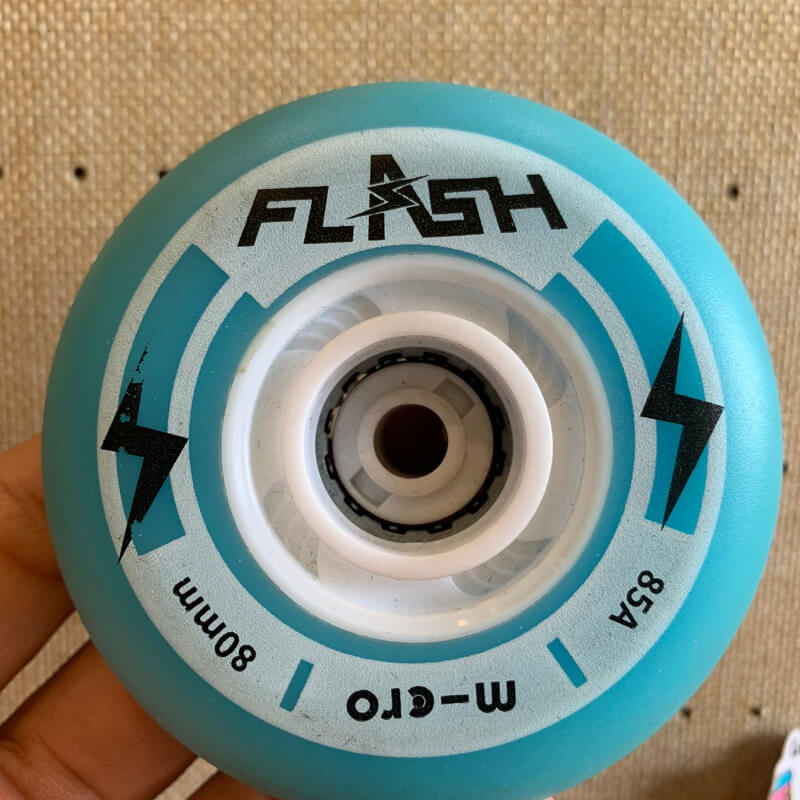 Ruedas Micro Flash LEDs 80mm