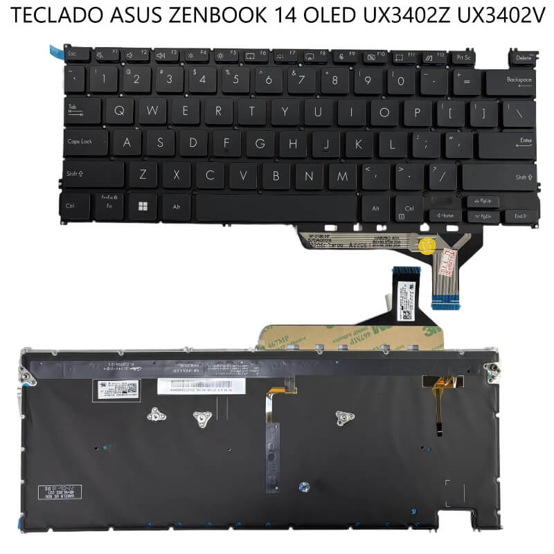 TECLADO ASUS Zenbook 14 OLED UX3402Z UX3402V S13 X13 UM5302T