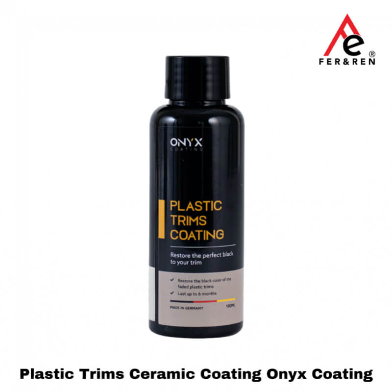 Plastic Trims Ceramic Coating Onyx Coating 100 ml – recubrimiento cerámico automotriz para molduras, restauración total, protección hidrofóbica