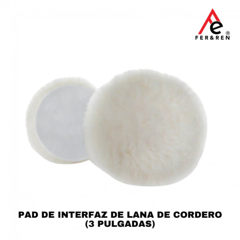 PAD DE LANA DE CORDERO 8 (NORMAL/INTERFAZ) (3 PULGADAS) – Onyx Coating (Resultados Profesionales para Detailing Automotriz)