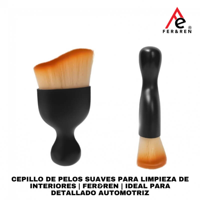 Cepillo de Pelos Suaves para Limpieza de Interiores | FER&REN - Detallado Automotriz Profesional