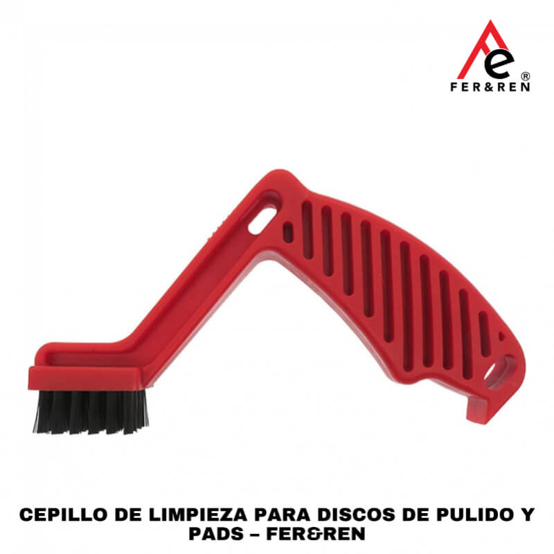 Cepillo de Limpieza para Discos de Pulido y Pads | FER&REN - Herramienta Versátil para Mantenimiento de Pads