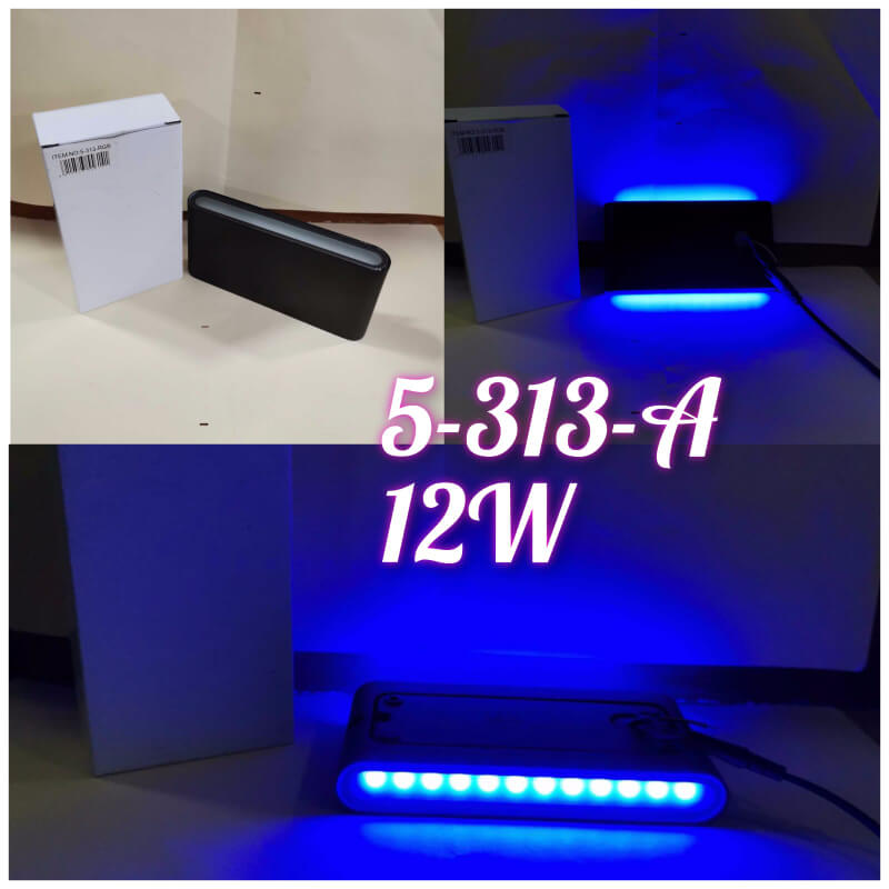 Aplique led para Pared 12W Luz AZUL