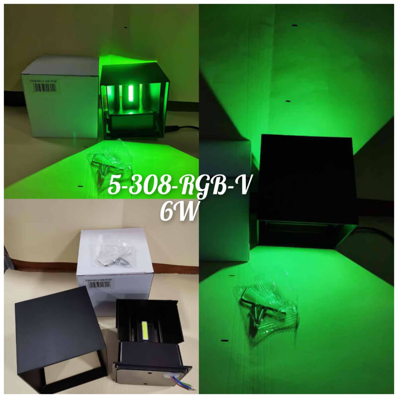 Aplique led para Pared 6W VERDE