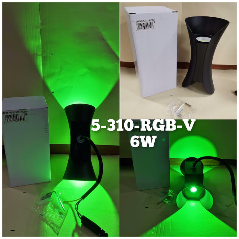 APLIQUE DE PARED VERDE 6W