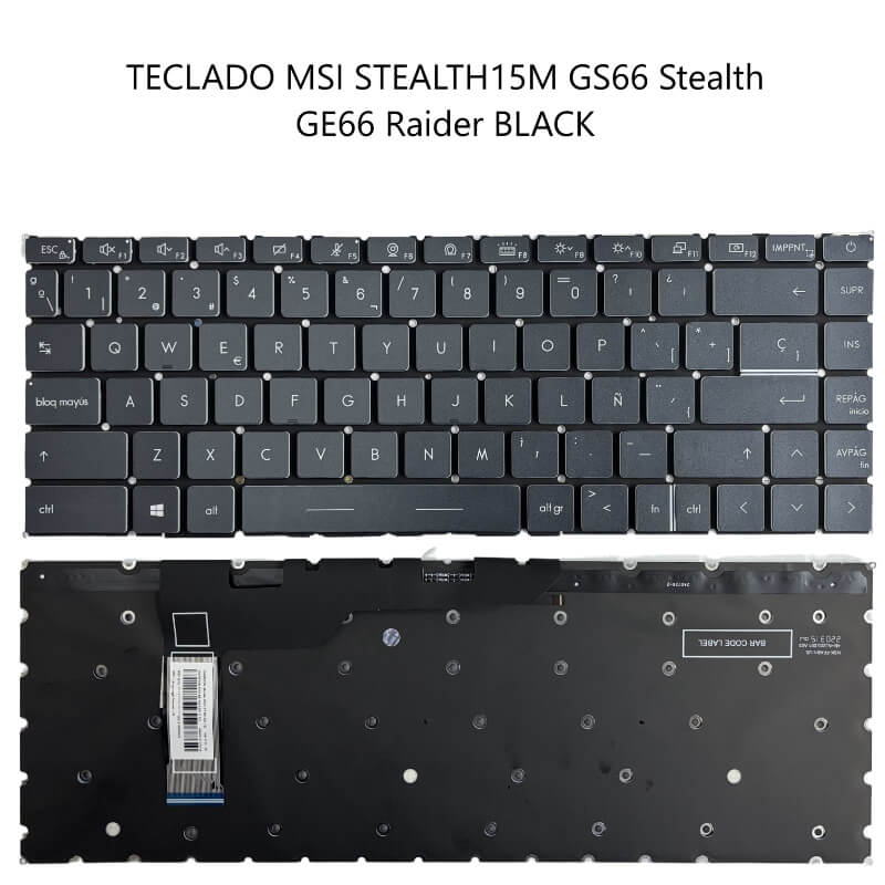 TECLADO MSI Stealth 15M GS66 Stealth GE66