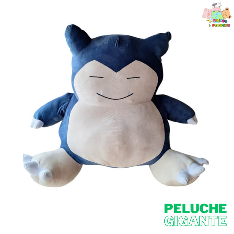 Peluche Snorlax Jumbo | Gigante, Suave y Auténtico | 1.23m x 1m | El Mundo del Peluche