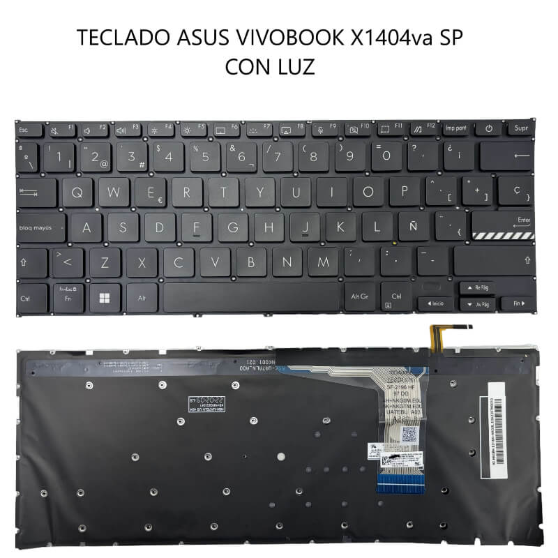 TECLADO ASUS VIVOBOOK X1404va SP CON LUZ