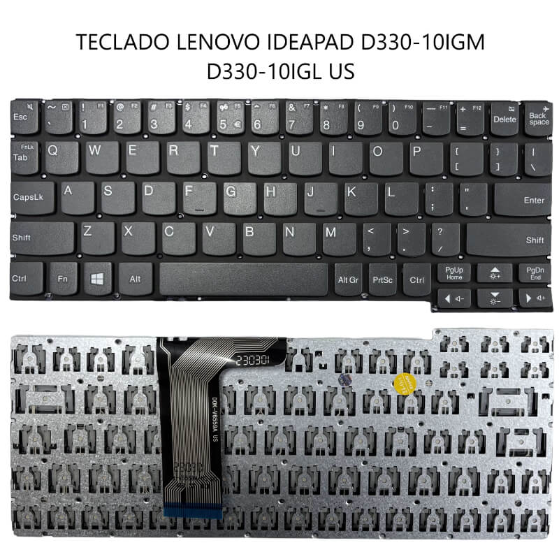 TECLADO LENOVO IDEAPAD D330-10IGM D330-10IGL US