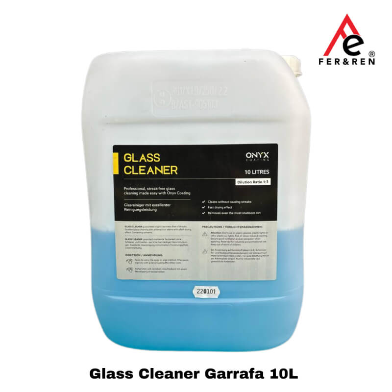 Glass Cleaner Garrafa 10L – Limpieza Profesional de Cristales | Onyx Coating