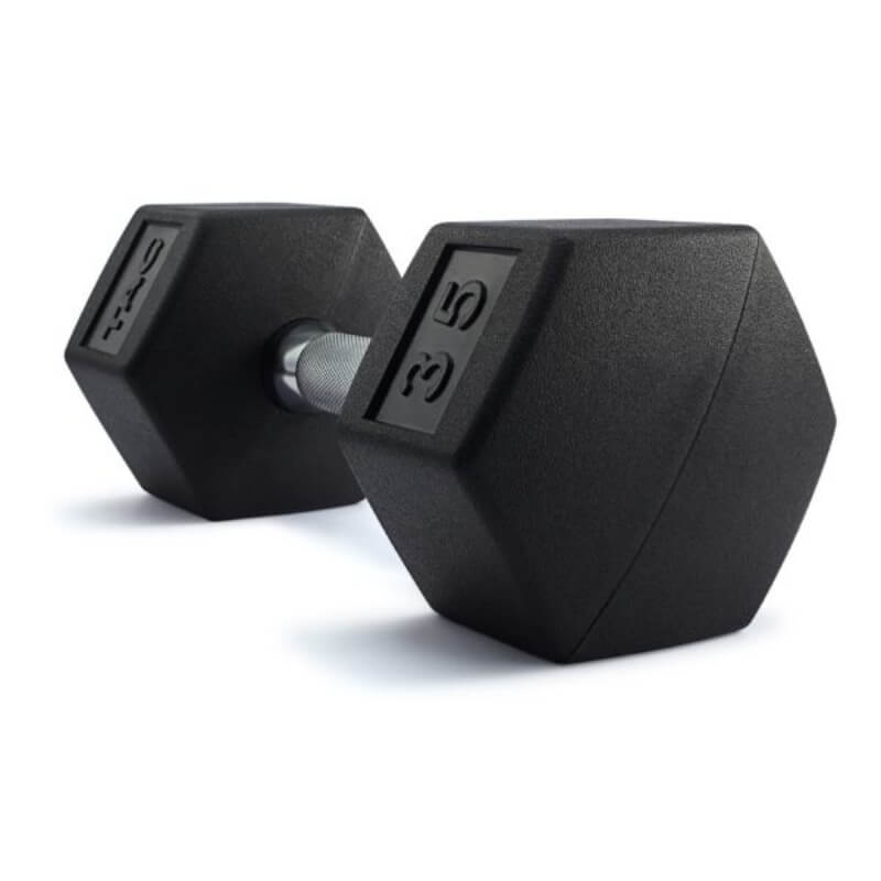 Mancuerna Tag Fitness de Goma HEX: Calidad y Durabilidad | Fitness Solutions Ecuador