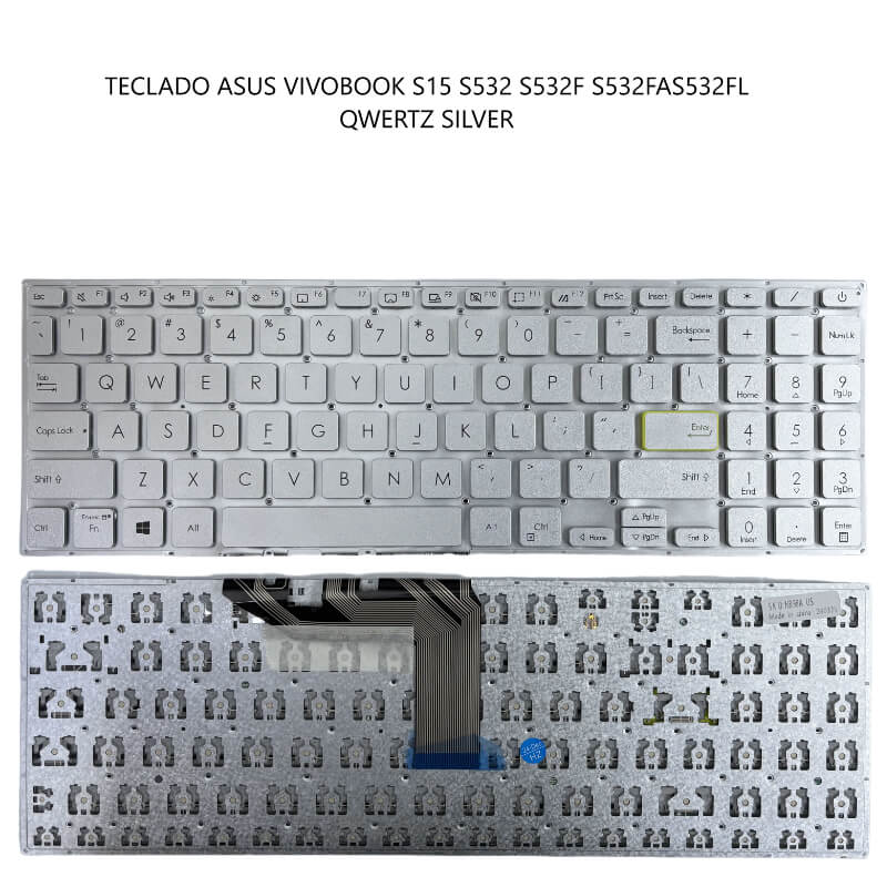 TECLADO Asus VivoBook S15 S532 S532F S532FAS532FL QWERTZ