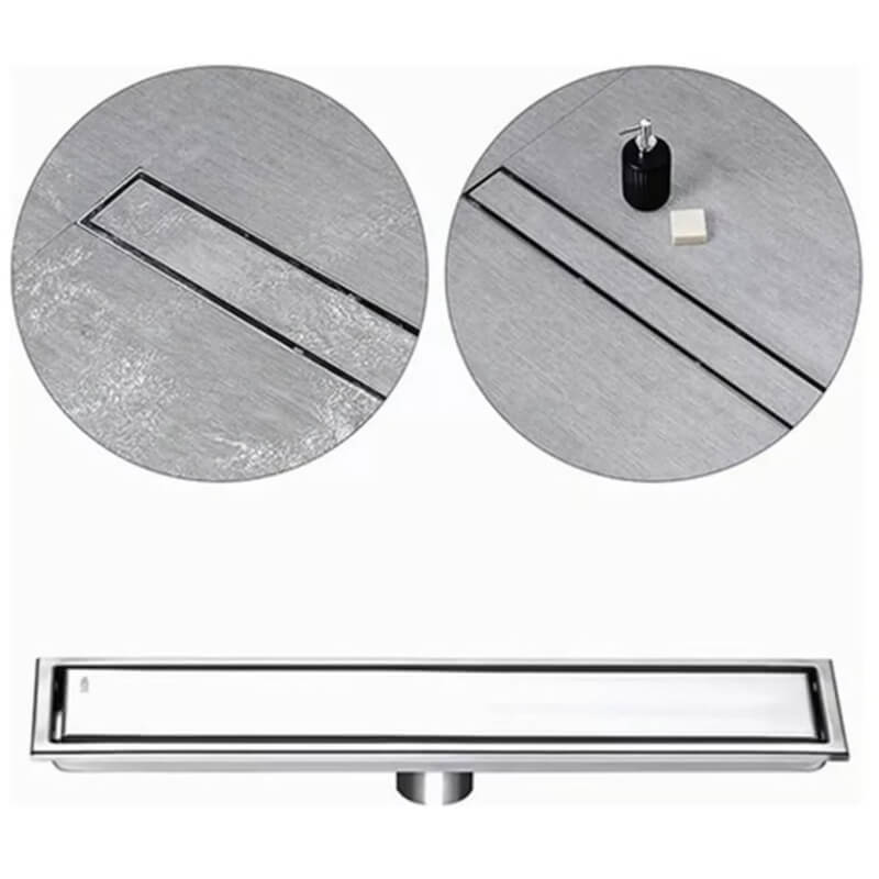 Rejilla de ducha lineal para porcelanato