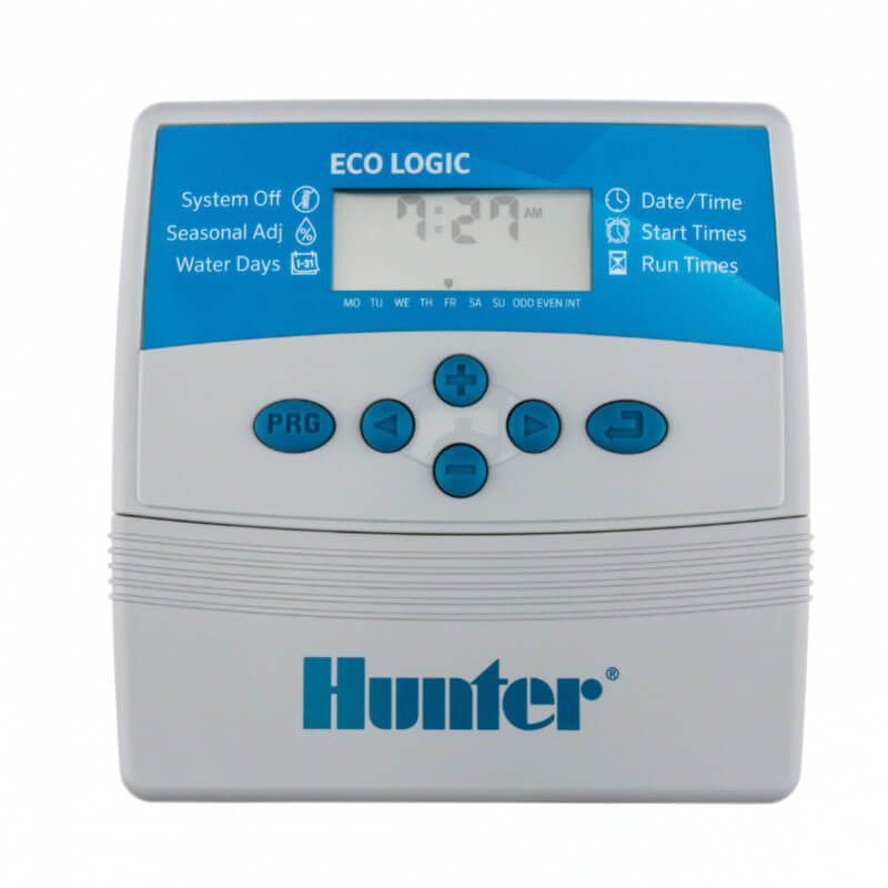 CONTROLADOR DE RIEGO HUNTER ECO-LOGIC 6 ESTACIONES