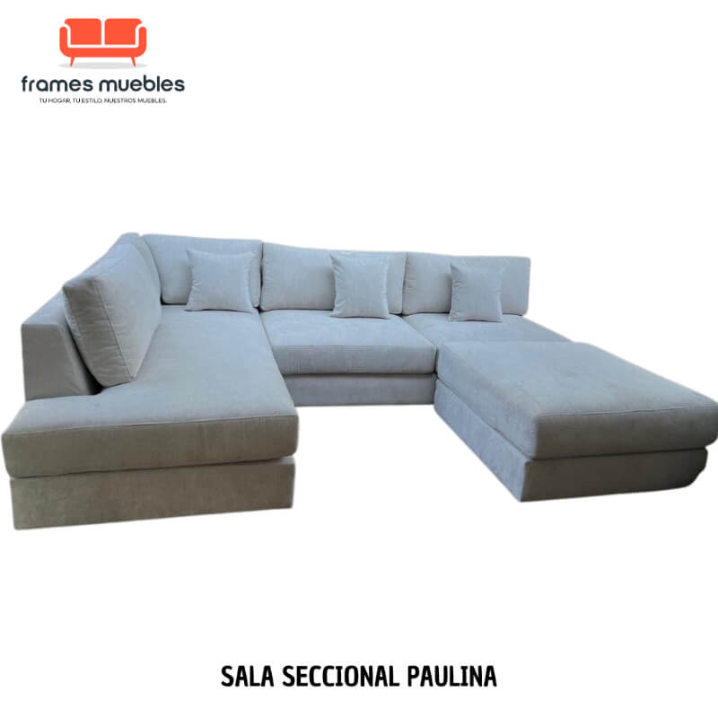 Sala Seccional Paulina: Elegancia y Amplitud para tu Hogar | Frames Muebles