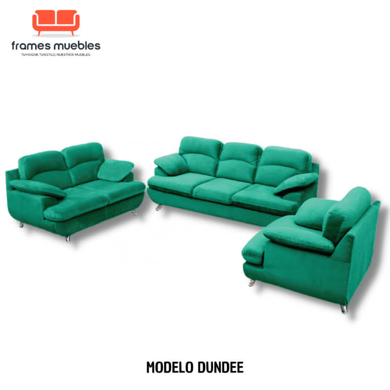 Set de Sala Modelo Dundee: Sofisticación y Confort en Diseño 3-2-1 | Frames Muebles