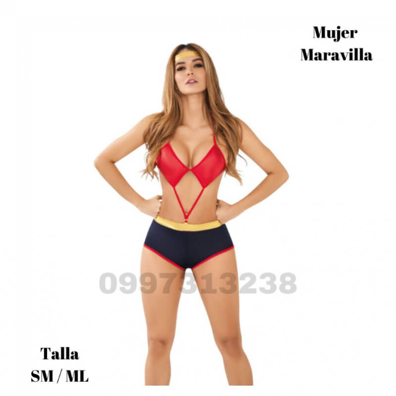 Disfraz Erótico Mujer Maravilla Sexy Lerot - Lencería Hot Amazona