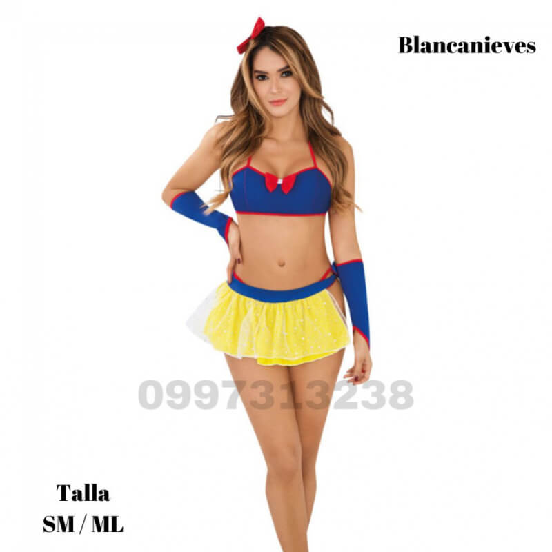 Disfraz Blancanieves Sexy Erótico - Lencería Hot Princesa