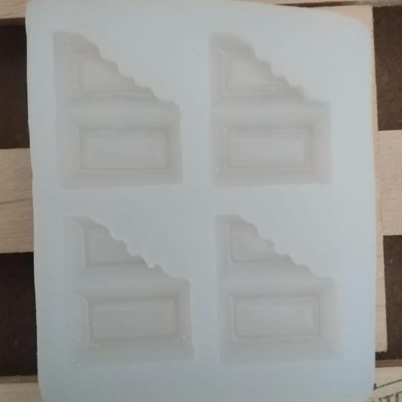 Molde de silicona Tabletas de Chocolate X4 para uso en velas, chocolate, porcelana fría, alimentos.