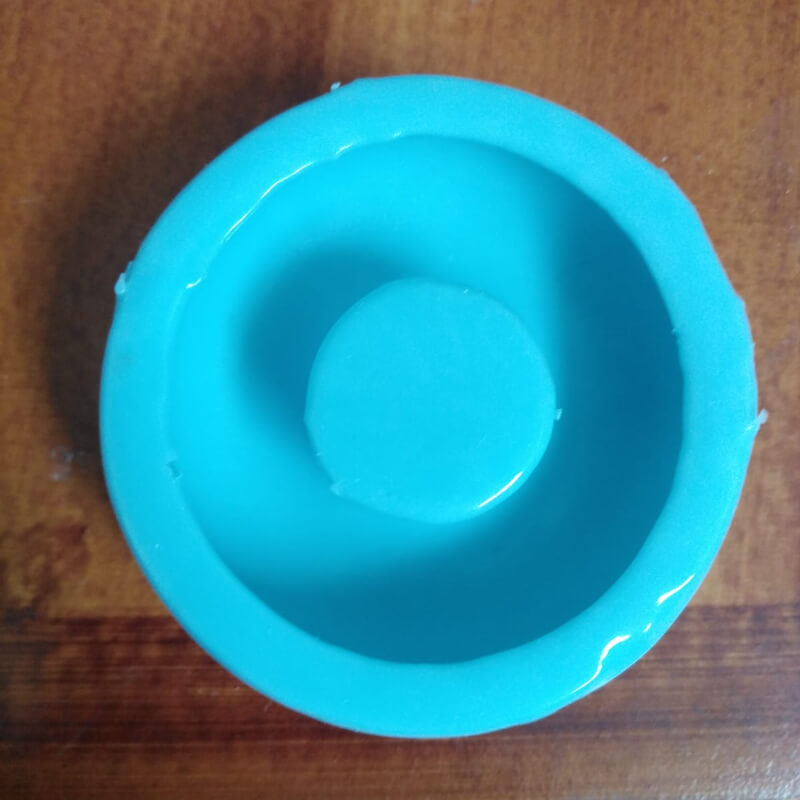 Molde de silicona con diseño de DONA GRANDE para uso en Velas, chocolate, jabones, porcelana fría.