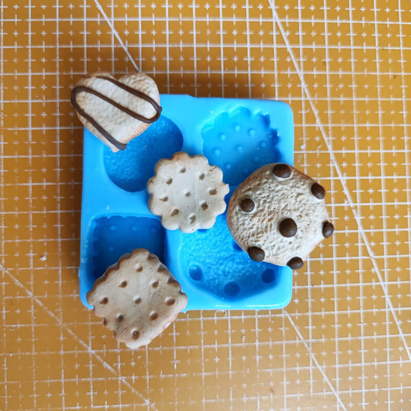 Molde de silicona Dulce varios GALLETAS x4