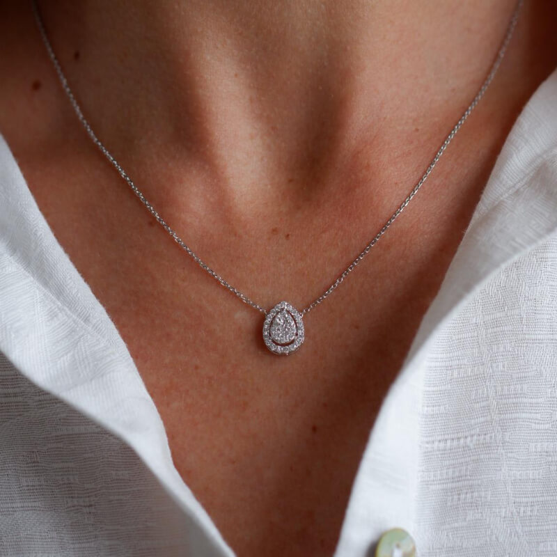 DIAMOND DROP NECKLACE