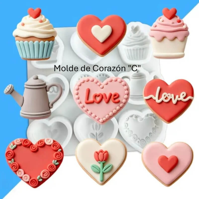 Molde de Corazón