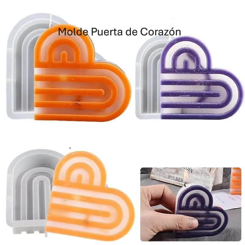 Molde de puerta de corazón