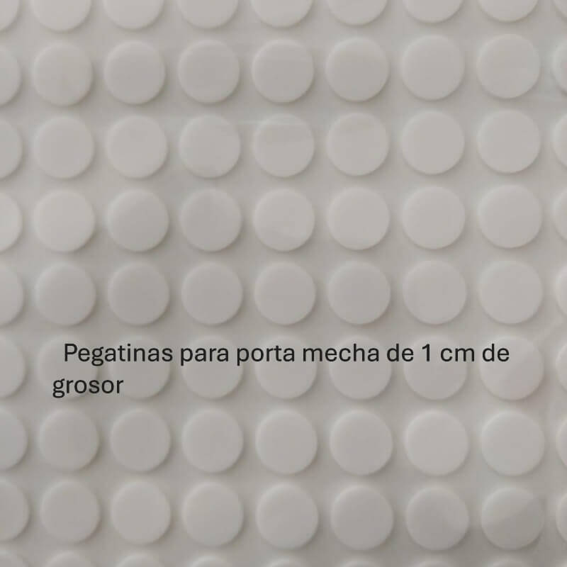 Pegatinas para porta mecha de 1 cm de grosor.