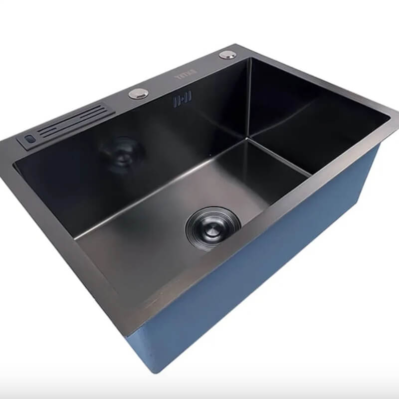 Fregadero de un pozo con porta cuchillos