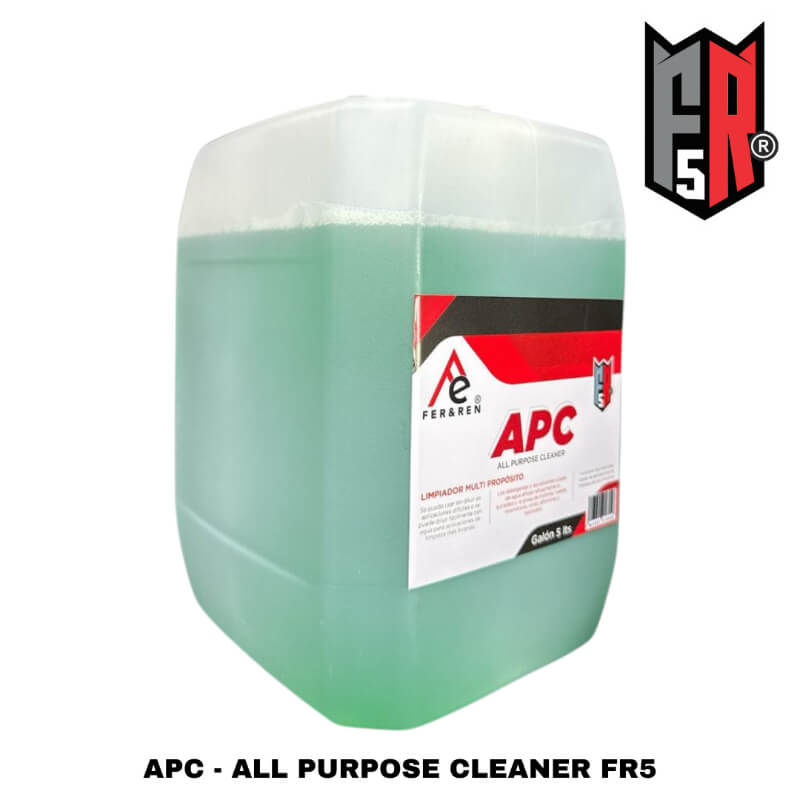 APC FR5 - ALL PURPOSE CLEANER Concentrado Limpiador Multiusos 5L | Potencia Profesional para Interior y Exterior de Vehículos