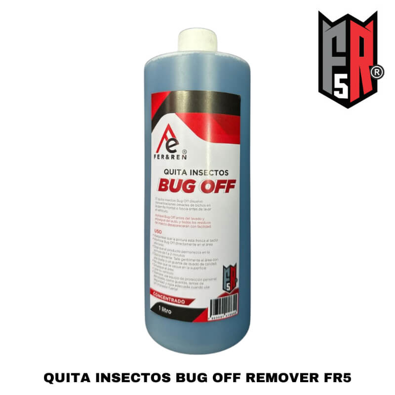 Quita Insectos Bug Off Remover FR5 - 1 litro – Fórmula Concentrada para Eliminación de Residuos