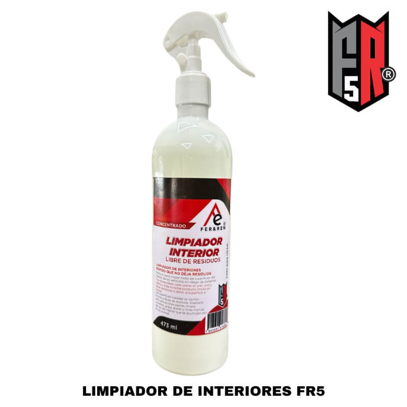 Limpiador de Interiores FR5 - 473 ml – Fórmula Profesional para una Limpieza Segura