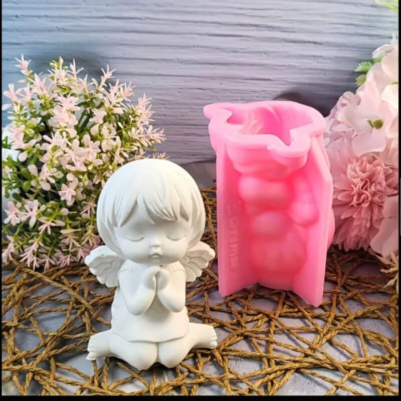 Moldes silicona de Juego de Niña Angelical. para uso de resina, porcelana fría, yeso, velas. descuento