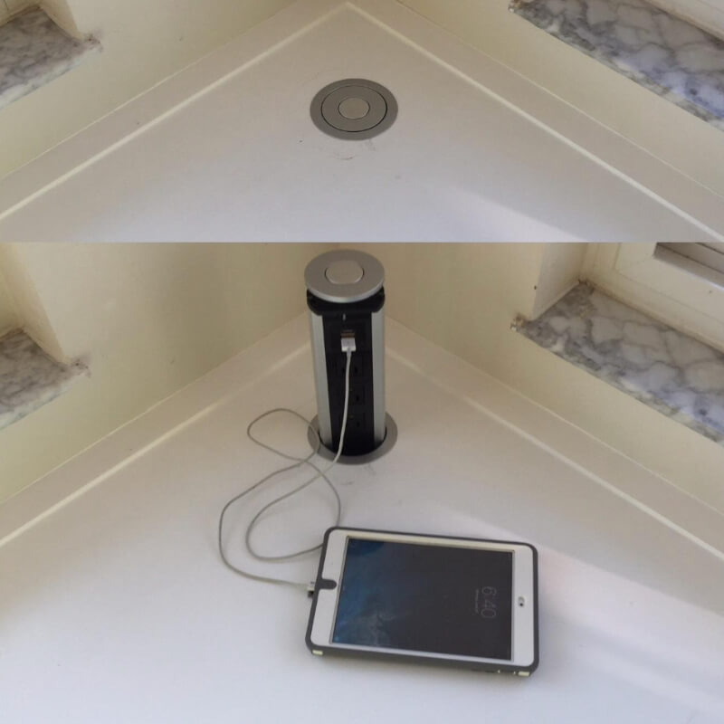 Torre empotrable USB
