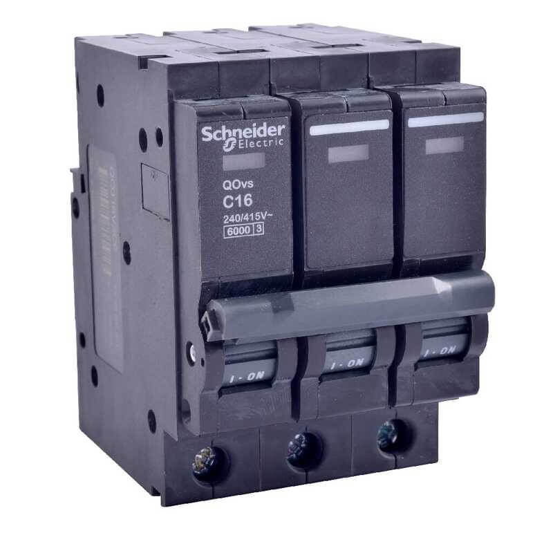 Breaker enchufable Schneider 3P 40A: Protección eléctrica | Proluxes